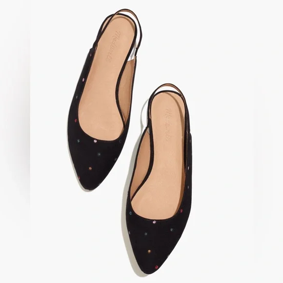 Madewell • Suede Margot Slingback Flats - Picture 2 of 11